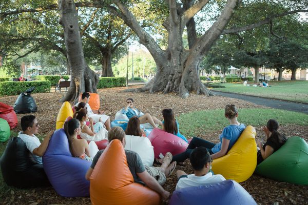 Outdoor Bean Bag Hire for Group event
