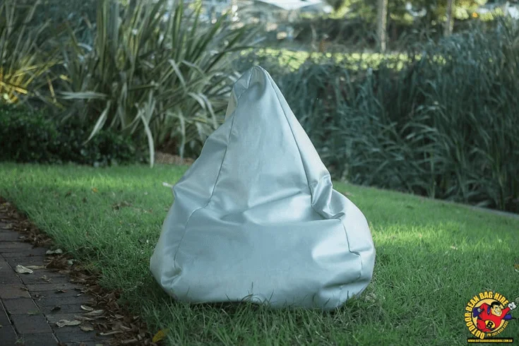 Bean Bag Hire Sydney - Silver Bean Bag